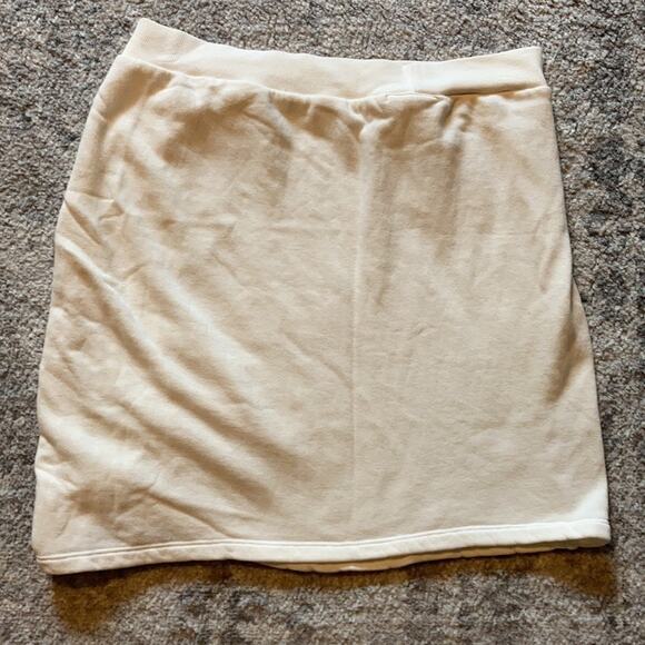 NWT LNA Clothing French Terry Ruched Skirt Sz M - Picture 5 of 8